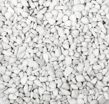 Eurosand Nuggets 6-8mm (gerundete Dekosteine, Farbsteine) 1 kg.weiß, Weiss -40