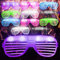 Jaunty 12pk Party Flashing Glasses - Neon Rave Accessories - Light Up Glasses for Adults - Multicolour LED Glow for Birthdays, Festivals, Halloween, Dance Events, Fancy Dress, and Celebration Parties