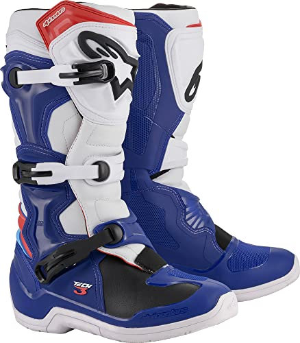 Alpinestars Tech 3 Stivali Motocross (Blue/White,11 (45.5))