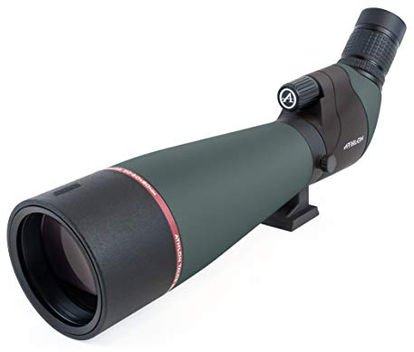 Athlon Optics Talos 20-60x80 Spotting Scope with Tirpod and Carrying Case - Angled, Charcoal Grey