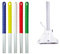 Blake & White Kentucky Mop Handle with Metal Clip - Purely Smile Durable & Lightweight Aluminum Mop Handles for Commercial & Industrial Cleaning - Compatible with Kentucky Mop Heads - Green