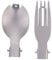 Folding Fork Spoon Set, Portable Titanium Folding Spork Fork Set Outdoor Camping Cutlery Travel Tableware Folding Fork Spoon Spork(Fork +Spoon)