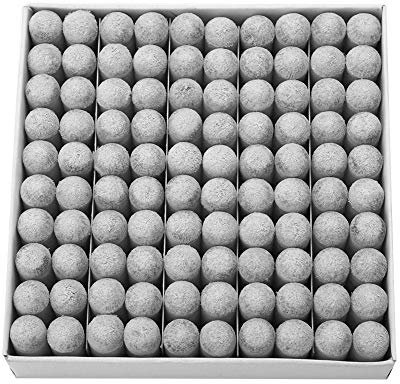 VOBOR 100 Stück Queuespitzen 13 mm Pool Billard Queuespitzen Ersatz mit Aufbewahrungsbox für Pool Queues und Snooker