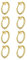 Crdifu Faux Piercing Nez Lèvre Septum Anneau Boucle D'oreille Clip Pas De Piercing Acier Chirurgical Faux Nombril Piercing Clicker