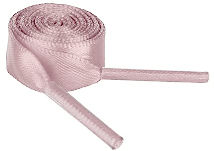 uxcell Ruban plat lacets baskets lacets pour femmes décor bricolage Gris rosé pâle 120cm/47.2