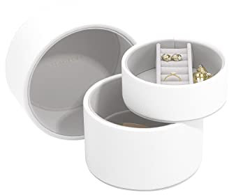 Stackers Pebble Schmuckkästchen für Nachttisch, Weiß