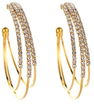 ROMIDA Creolen Silber Damen Ohrringe,mit AAA Cubic Zirkonia Ohrringe Zirkonia Hypoallergen Klein Schlafen Creolen Ohrringe,Silber Kreolen Ohrringe für Geburtstagsgeschenk