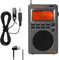 Raddy RF760 Radio de banda ancha de onda corta, radio multibanda FM/AM/SW/CB/VHF (UHF)/WX/aire, radio digital recargable con conector para auriculares, antena de cable de 3 m
