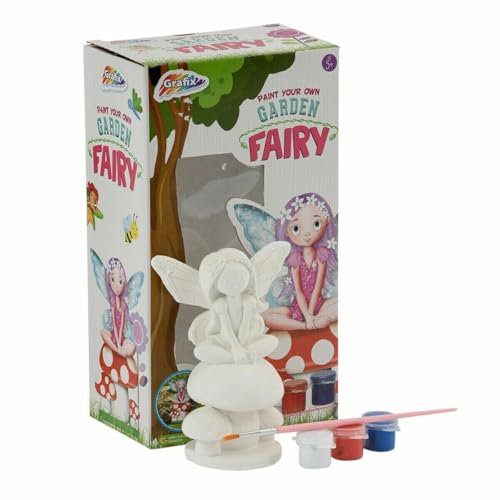 Creative Sprouts Paint Your Own Garden Fairy Statue Art Craft Kit Creative Activity Set Children's Kids 5+ Gift Toy NS, 8cm x 5cm x 17cm