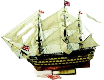 SIourso Modellschiff-Kit Maßstab 1:200 British Classic Ship Model Kit 1778 Hms Victory Warship Holzmodell