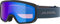 ALPINA SCARABEO S Q-LITE - Verspiegelte, Kontrastverstärkende OTG Skibrille Mit 100% UV-Schutz Für Erwachsene, black-dirtblue matt, One Size