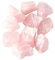 Quarzo Rosa Pietra Grezza, 500g Quarzo Rosa Pietra Naturale, Cristalloterapia Pietre Curative, Gemme di cristallo grezzo per la guarigione e la decorazione