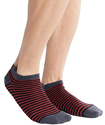 ALBERO NATUR Damen Herren 2 Paar Sneakersocken Bio-Baumwolle Socken Ringel Unisex