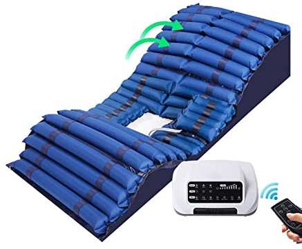Anti-Dekubitus-Luftmatratze Wechseldruckmatratze, PVC-Luftmatratze für den Heimgebrauch mit Luftpumpe, Beinbeugefunktion E