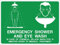 Warnschild Notdusche Und Augendusche Retro Beschilderung Personalisierte Deko Schild 20X30Cm, Sicherheitsmarkierung