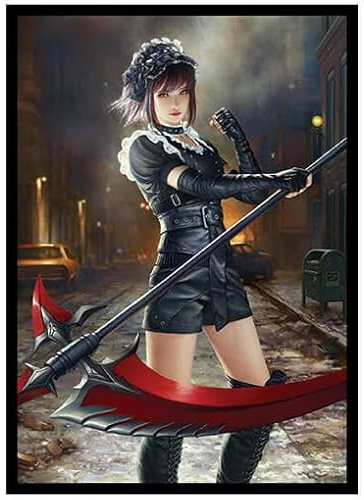 Fantasy North Standard 100 Matte Card Sleeves - Smooth Shuffling, Crystal Clear Display, Acid & PVC-free, Unique Style - For Magic: the Gathering, Pokemon, and More