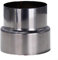 FUBESK Edelstahl Reduzierstück Rohrleitung Stahlverbinder Adapter Schornstein Rauchrohr Liner Ø 60mm-120mm Schornstein Rauchrohr Liner Edelstahl Rauchrohr Liner Reduzierstück Rohrverbinder