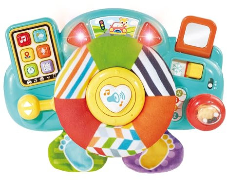 VTech - Baby volante Juegos y actividades, Colgante para cochecitos, Silla de paseo, Juguete para el carrito, Regalo bebés +6 meses, Volante interactivo, Contenido en español