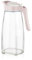 Best House Transparent Swan Water Glass Jug with Plastic Hand Flip -Top, Purple/Clear 1500 ml - 26 x 14 x 9 cm (Pack of 2)