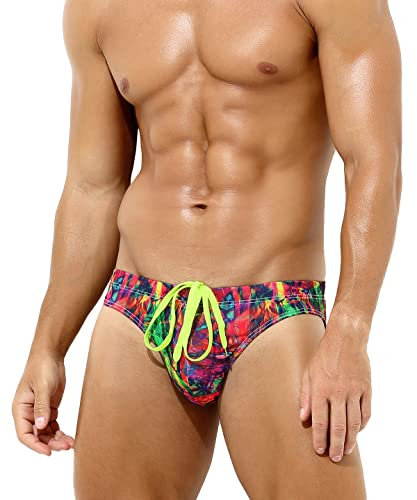 Casey Kevin Slip de Bain Homme Sexy Maillot De Bain Taille Basse Short de Natation Sports Plage Swimming Trunks Élastique sous-Vêtements