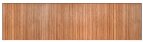 vidaXL Teppich, Bambusteppich Rechteckig, Bambusmatte rutschfest für Wohnzimmer, Läufer Küchenteppich Flurteppich, Modern, Natur 80x300cm Bambus