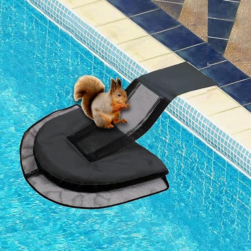 Youning Rettungsrampe Pool für Tiere Tierrampe Kleintier Swimming Fluchtrampe Aufblasbarer Pool Rampe Gerät Tierrettungs Critter Escape Ramp Schwimmende Rampe Rettungen Werkzeug & Zubehör (Schwarz)