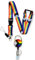 Rainbow LGBTQ Progress Pride Flaggen-Schlüsselband mit abnehmbarem Schnallenclip und passender einziehbarer Ausweisrolle mit Gürtelclip