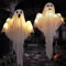 Bseical Halloween Deko Geist Mit LED Lichtern - 2 Stück 60 cm Gruselige Windsack, Hängende Dekorationen für Vorgarten, Terrasse, Rasen, Garten, Partydekor