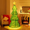 GOPLUS 190 CM Arbre Noël Lumineux Pop-up avec 200 Lumières LED, Sapin Noël Lumineux avec Décorations, Decoration Noel Exterieur Lumineuse pour Jardin, Pelouse, Magasin