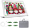 Leuchttisch A3 mit Tasche, 5600 Lux Sehr Hell LED Lightpad mit Seitliche Tasten, Magnetischer Clip, 6 Stufige Dimmung 3 Farbtemperatur Light Pad Lichtpad für Diamond Painting, Zeichnen Skizzieren