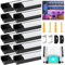 VEANANO Led Channel Aluminium Profile for LED Strip Light Diffuser 12Pack 3.3FT/1M Black U-Shape Aluminum Channel with Milky White Cover, End Caps and Mounting Clips Easy Installation