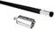 KDAMGOQE Metal Que aparece Truco de caña de Truco telescópico Varita Estirable Extensible para Accesorios de Trucos de Bolsillo Negro