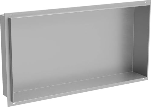 Mexen Einbauregal ohne Kragen 60x30 cm aus Edelstahl X-Wall-NR - INOX - 1911603010