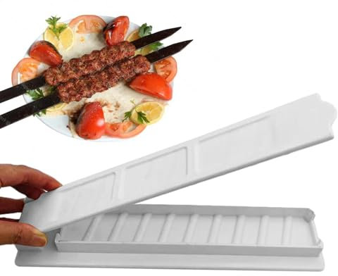 Moule à kebab - Machine à kebab - 11 pouces - Brochettes à viande - Machine à kebab - Machine à brochettes plates - Pour préparer des brochettes parfaitement formées et rapides