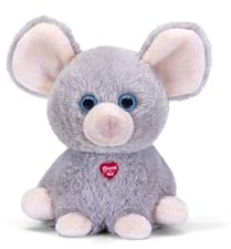 Trudi Souris en Peluche Cadeau d'anniversaire et de Noël | 13x15x14cm Taille XS | Bussini | modèle 18189