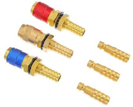 UKCOCO 1satz Schnellanschluss-Adapter Für Schweißmaschinen Robuster Gas Und Wasserverbinder Installieren Für Industrieanwendungen Geeignet