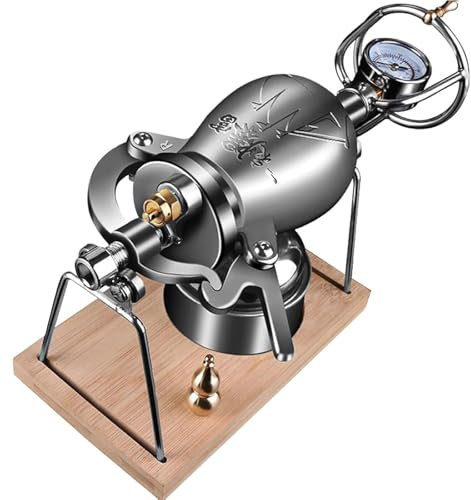 Old Fashion - Máquina china de palomitas de maíz, de acero inoxidable, mini máquina de palomitas de maíz para estufa con medidor de presión, olla de palomitas de maíz de alta presión para recoger (238