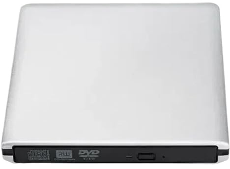 TRDEWR Masterizzatore Blu-Ray UHD 4K USB3.0 Dvd Ottico Esterno Lettori RE/Rom 3D Lettore di Scrittura Processo di Riproduzione Chiaro(Silver)