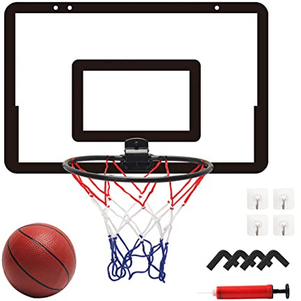 Panier de Basket pour Enfants, Mini Panier de Basket d'intérieur, Mini Panier de Basket Mobile à Suspendre sans perçage pour Porte
