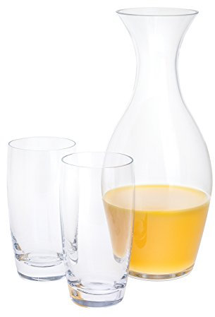 Dartington Crystal Zest Carafe and Tumbler Set, 11.6 x 11.6 x 27 cm