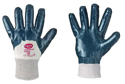 Handschuhe NAVYSTAR Nitril Blue Gr. 9 mit Strickbund, EN 388-4.2.1.1.