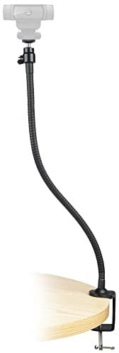 AYIZON Webcam Halterung, Kamera Klemme Halter für Logitech Webcam Brio 4 K, c925e, C922 X, C922, C930e, C930, C920, C615-64 cm Länge