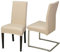 Staboos Stuhlhussen 2er Set - Hochwertige und elastische Stuhlhussen für Swingstühle - Pflegeleichte Stuhlbezüge & Hussen für Stühle - Perfekter Stuhlbezug 2er Set - ÖKO TEX Zertifiziert - Beige