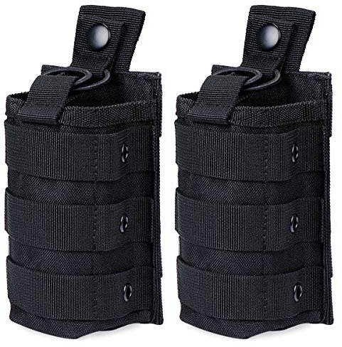 KEESIN Molle Tactikal Radio,2 Stück Multifunktions-Tasche für Walkie Talkie Radiohalter Walkie Talkie Funkgeräte Holster Funkgerät Pouch für Baofeng Motorola Midland CB Walkie Talkies