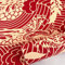 Prior.choice Rouleau de papier peint chinois traditionnel chinois rouge jaune dragon mer imperméable mat texturé en PVC pour chambre à coucher et salon 5,035 m²