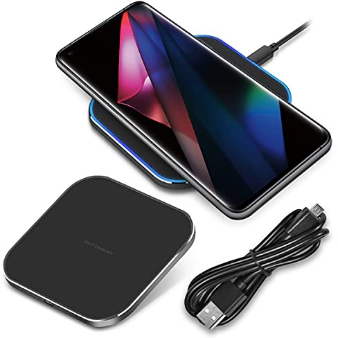 QI Wireless Charger Schnell Ladegerät kompatibel mit Oppo Find N5 X8 X3 / 8 Pro/Reno 13 Pro Induktive Ladestation 15W Universal Schnellladestation Kabellos