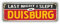 20cm! Hochwertiger Kühlschrank-Auto-Aufkleber Sticker Cartoon Comic Duisburg Retro Reise Dose UV&Waschanlagenfest Decal