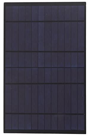 Panneau Solaire 6V 10W, Plaque de Chargeur Solaire en Silicium Polycristallin 1660mA Centrale Portable pour Camping Randonnée Alpinisme RV Bateau Remorque Voiture