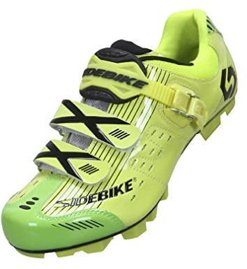 Fahrradschuhe MTB Radsportschuhe Herren/Damen Professionelle Mountainbike-Schuhe Kompatible SPD-Pedale - Gelb 45 EU