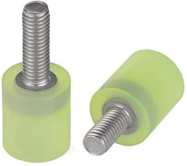 1pcs M14×50mm 304 Stainless steel polyurethane coated screw Cushion anti-collision screw Shock absorbing screw Uni rubber head bolt